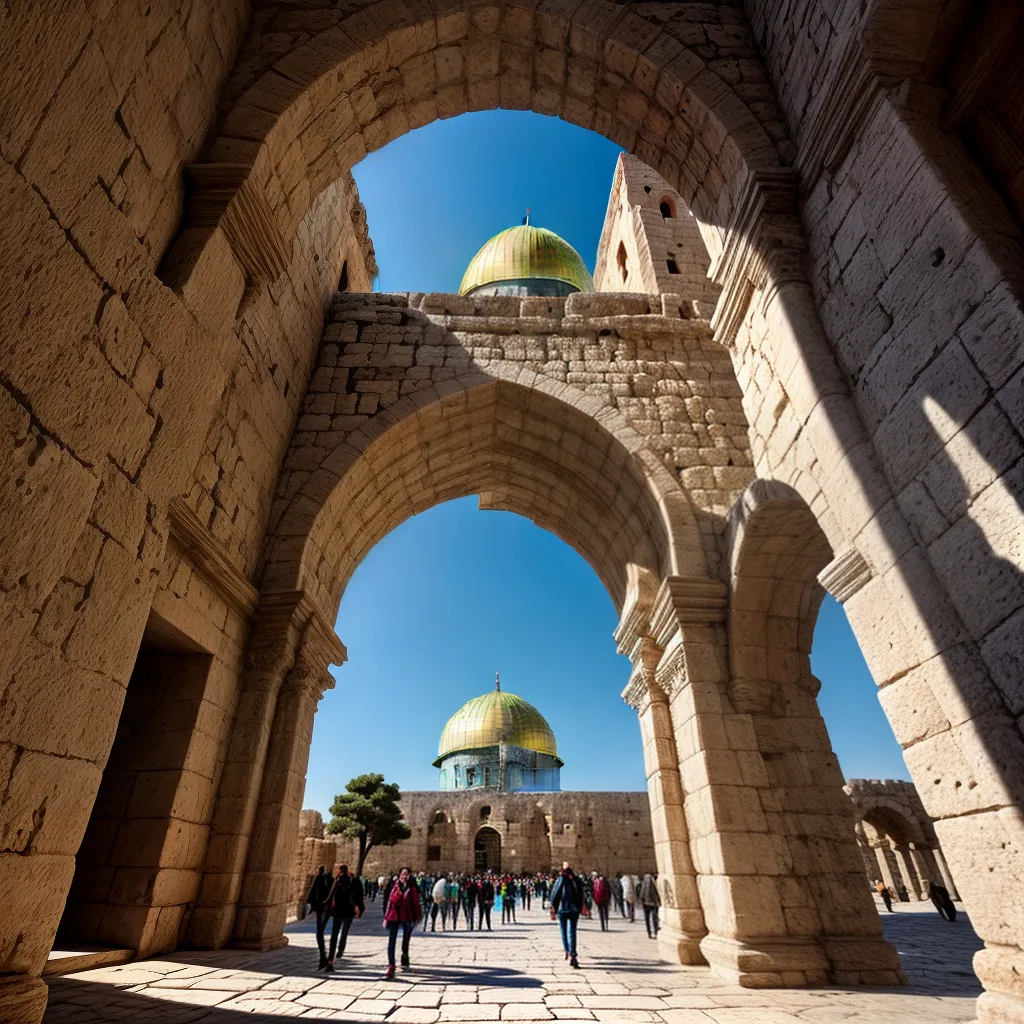 Fotos turistas ruinas jerusalem domerock