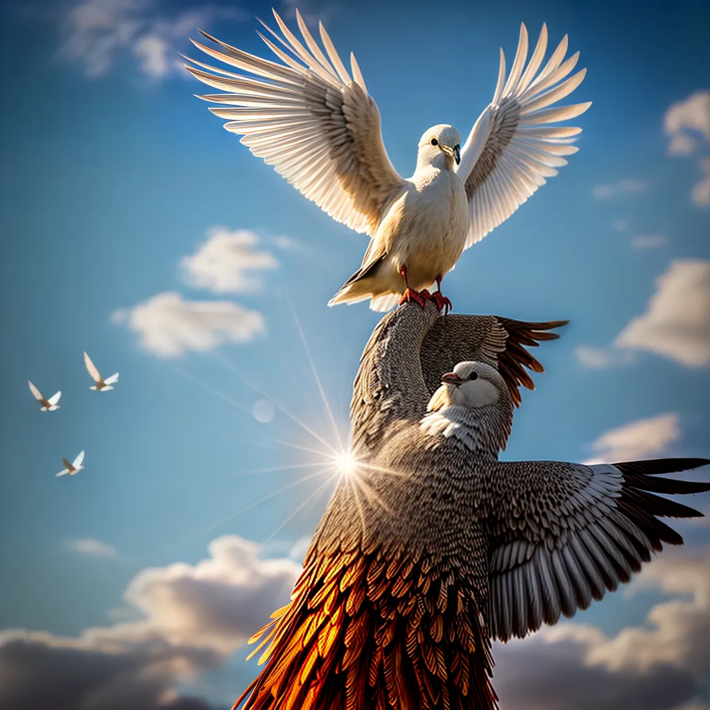 Fotos uncao espirito santo luz pomba