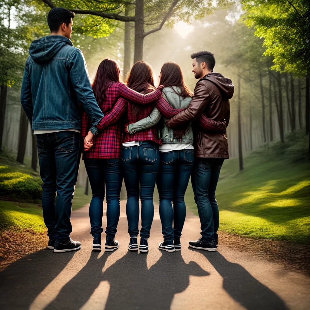 Fotos uniao amigos natureza sol