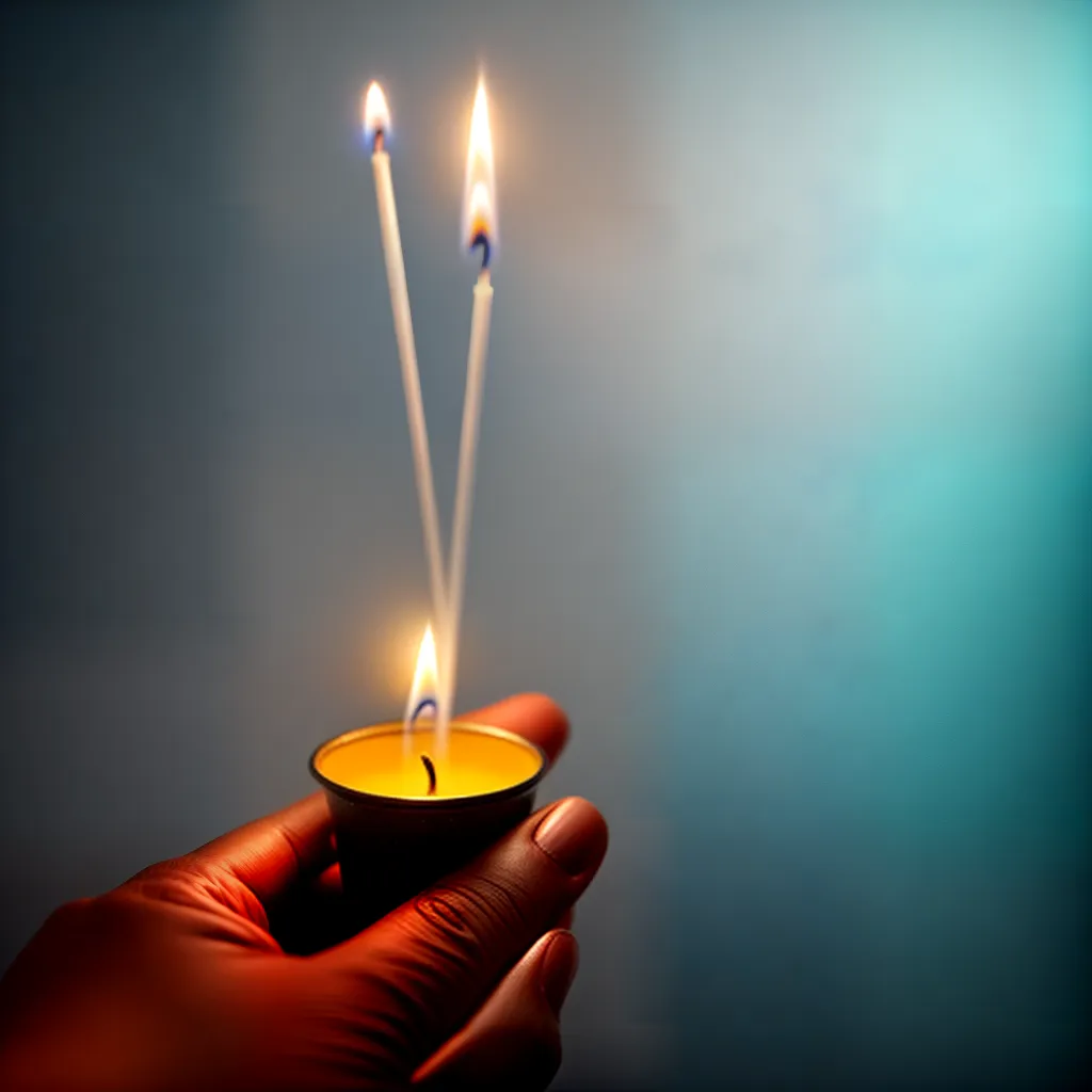 Fotos vela devocao esperanca escuro