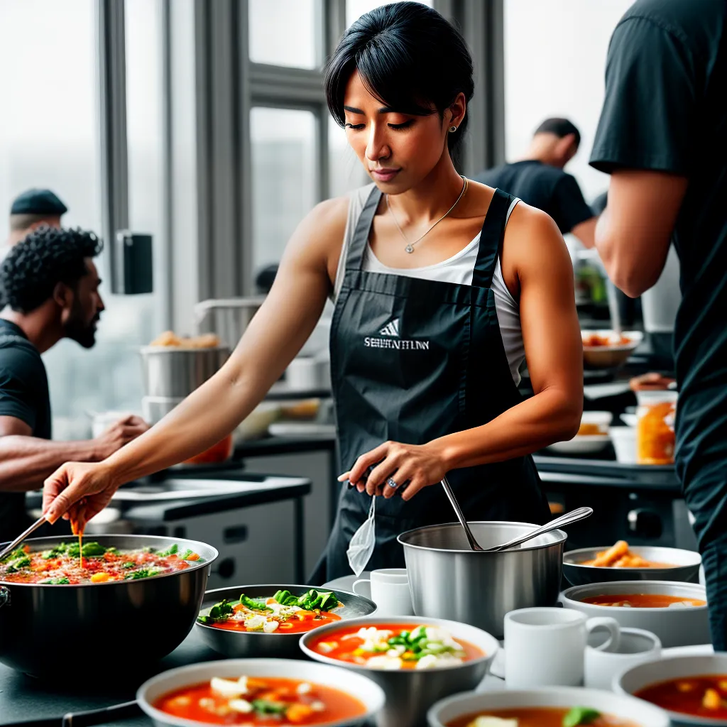 Fotos voluntariado sopa alimentacao espiritualidade