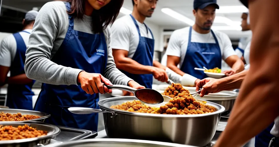 Fotos voluntario sopa comunidade ajuda espiritual