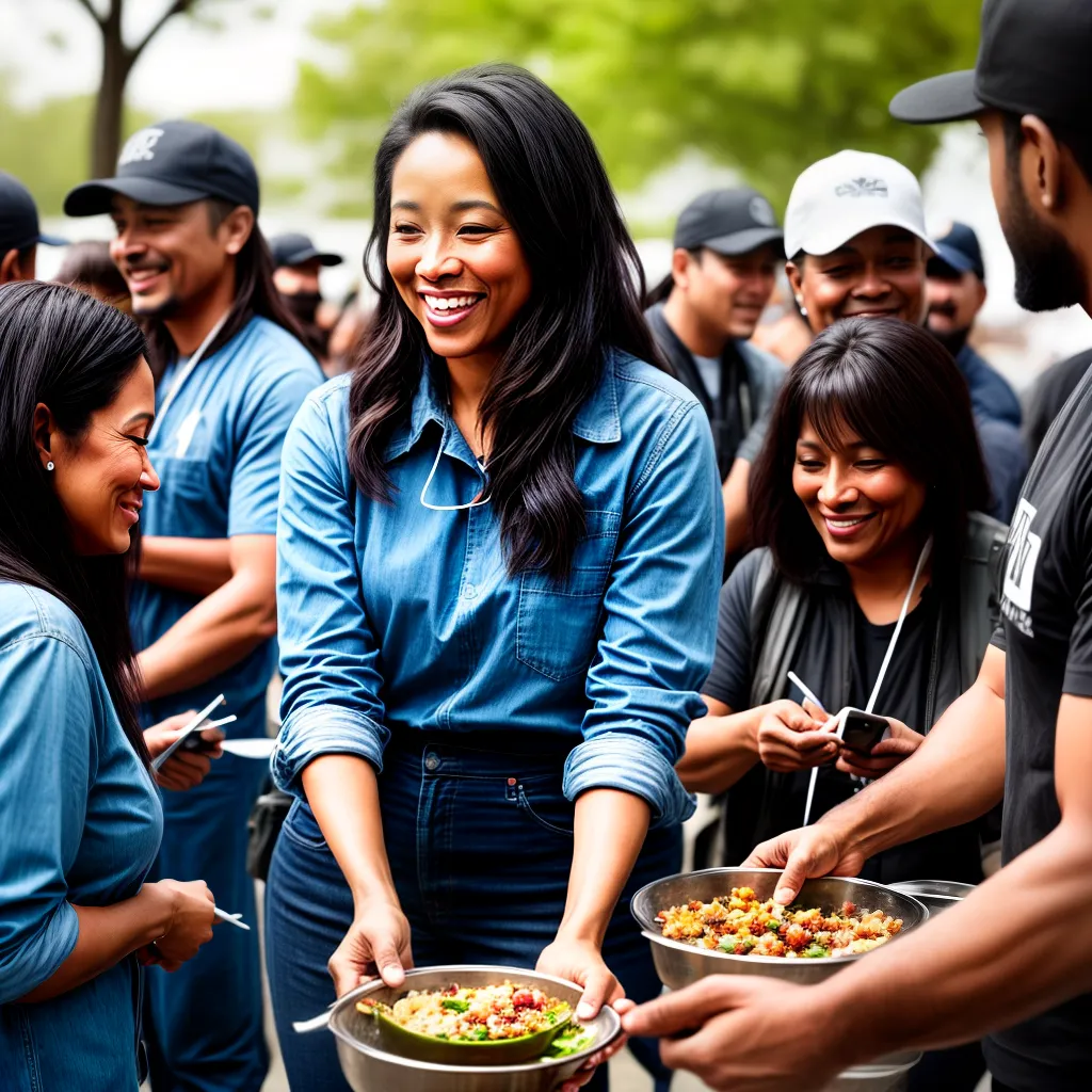 Fotos voluntarios igreja servindo comida moradores de rua