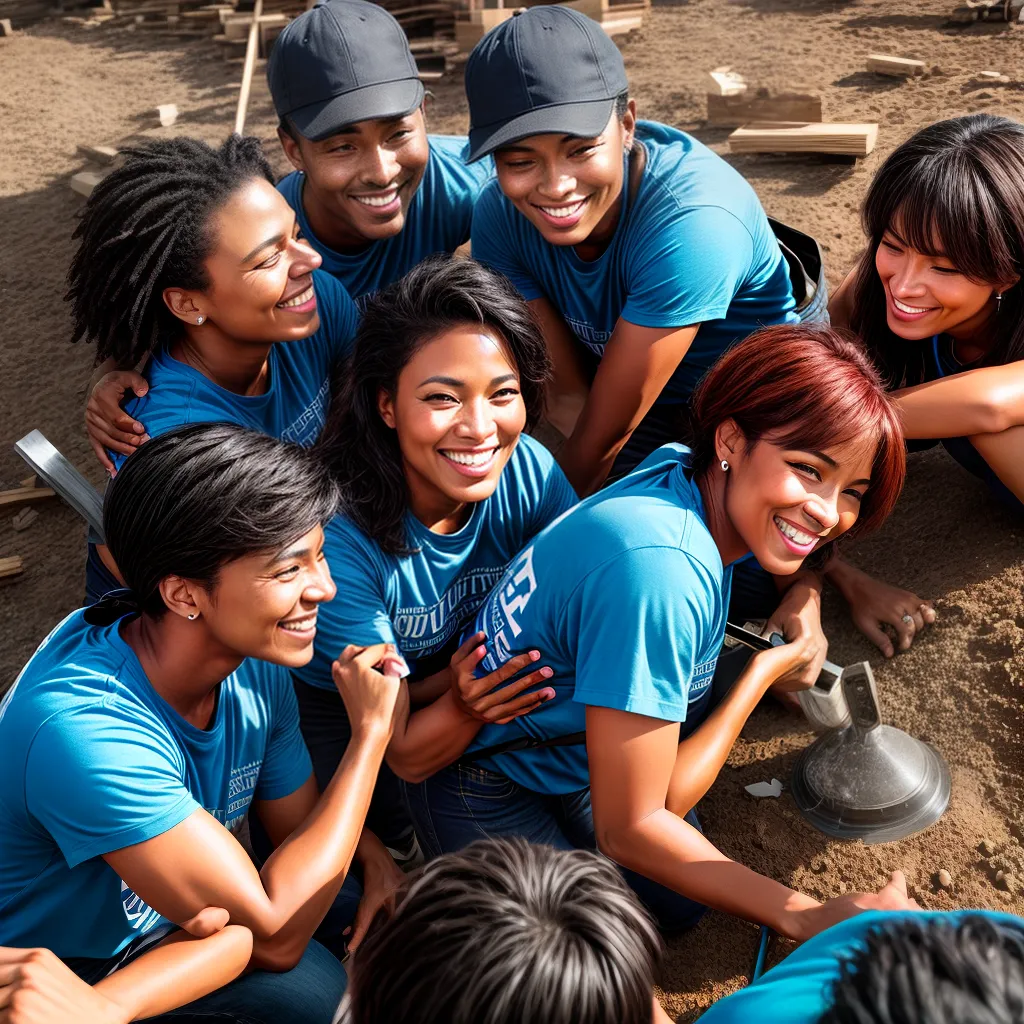 Fotos voluntarios reforma sorrisos comunidade