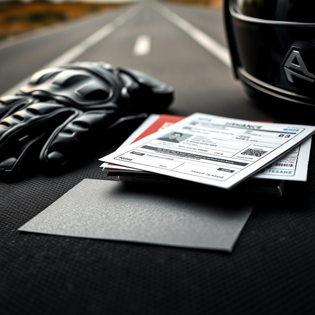 image Piloto verificando checklist de documentos antes de sair com a moto