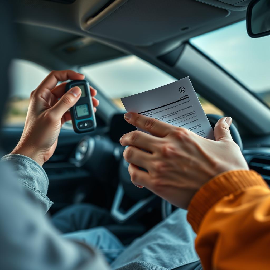 Checklist de itens para vistoria pré-viagem com destaque para pneus e fluidos.