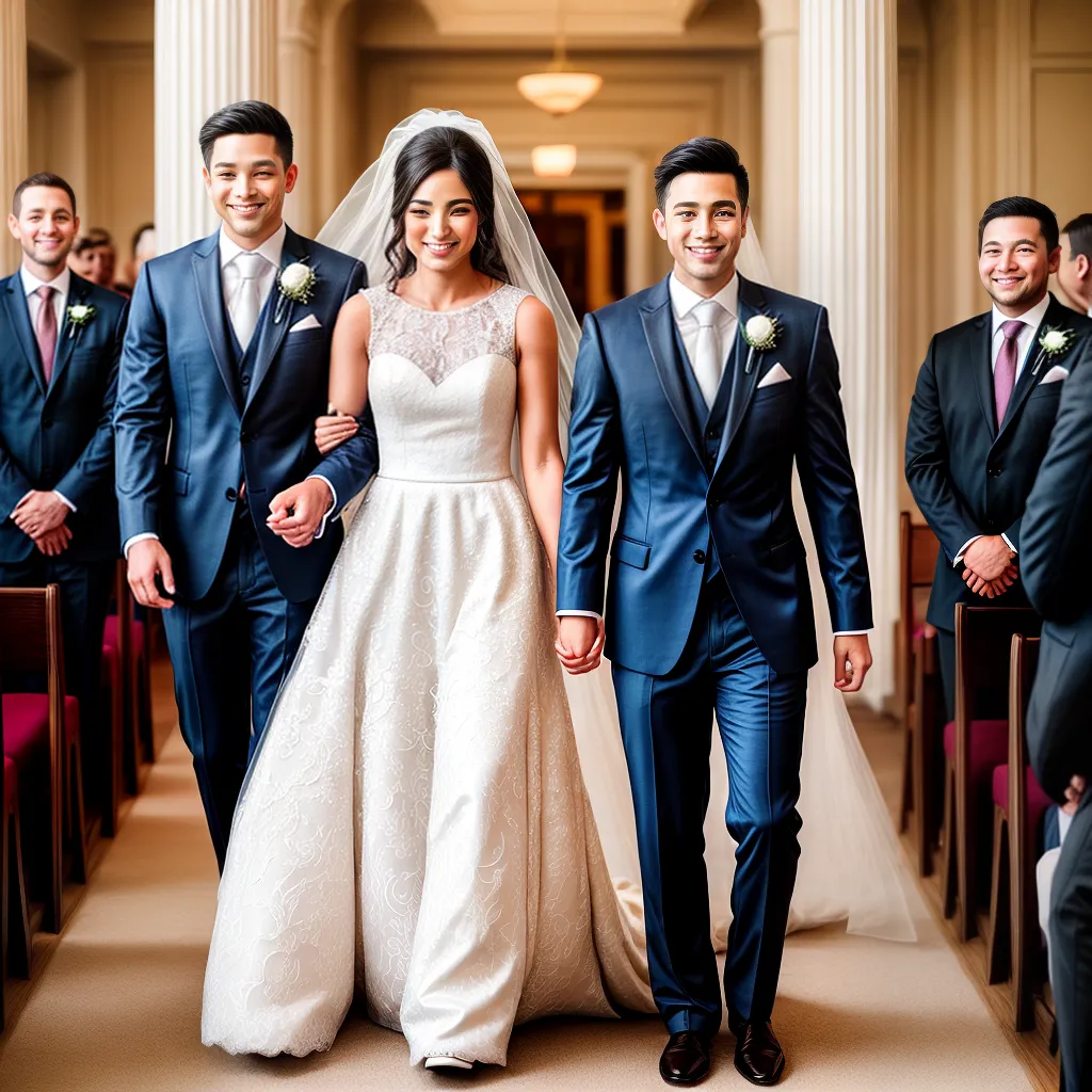 casal noivos sorriso vestido noiva