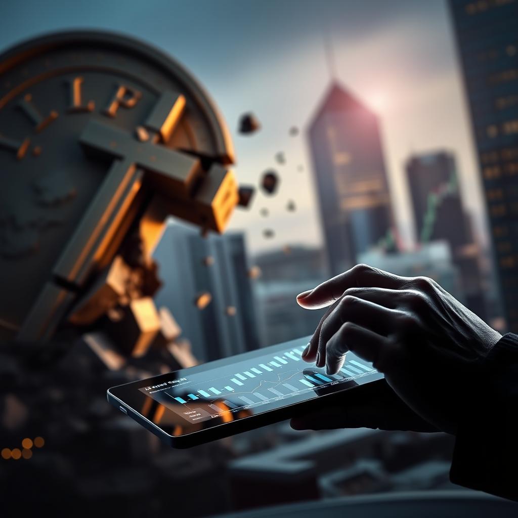 image Mãos segurando moedas de diferentes países sobre um mapa global, simbolizando a volatilidade e a busca por diversificação em um cenário de crise monetária.