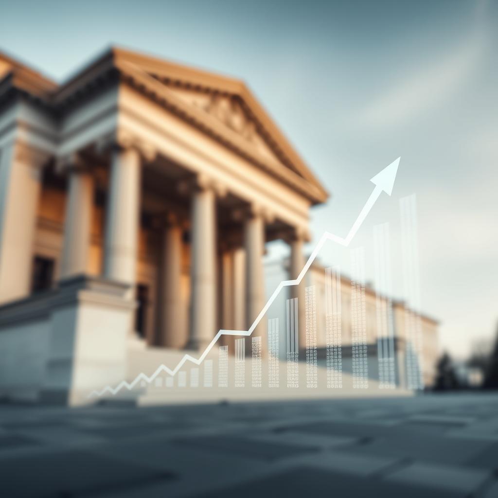 image Mãos analisando gráficos financeiros com notícias políticas ao fundo.