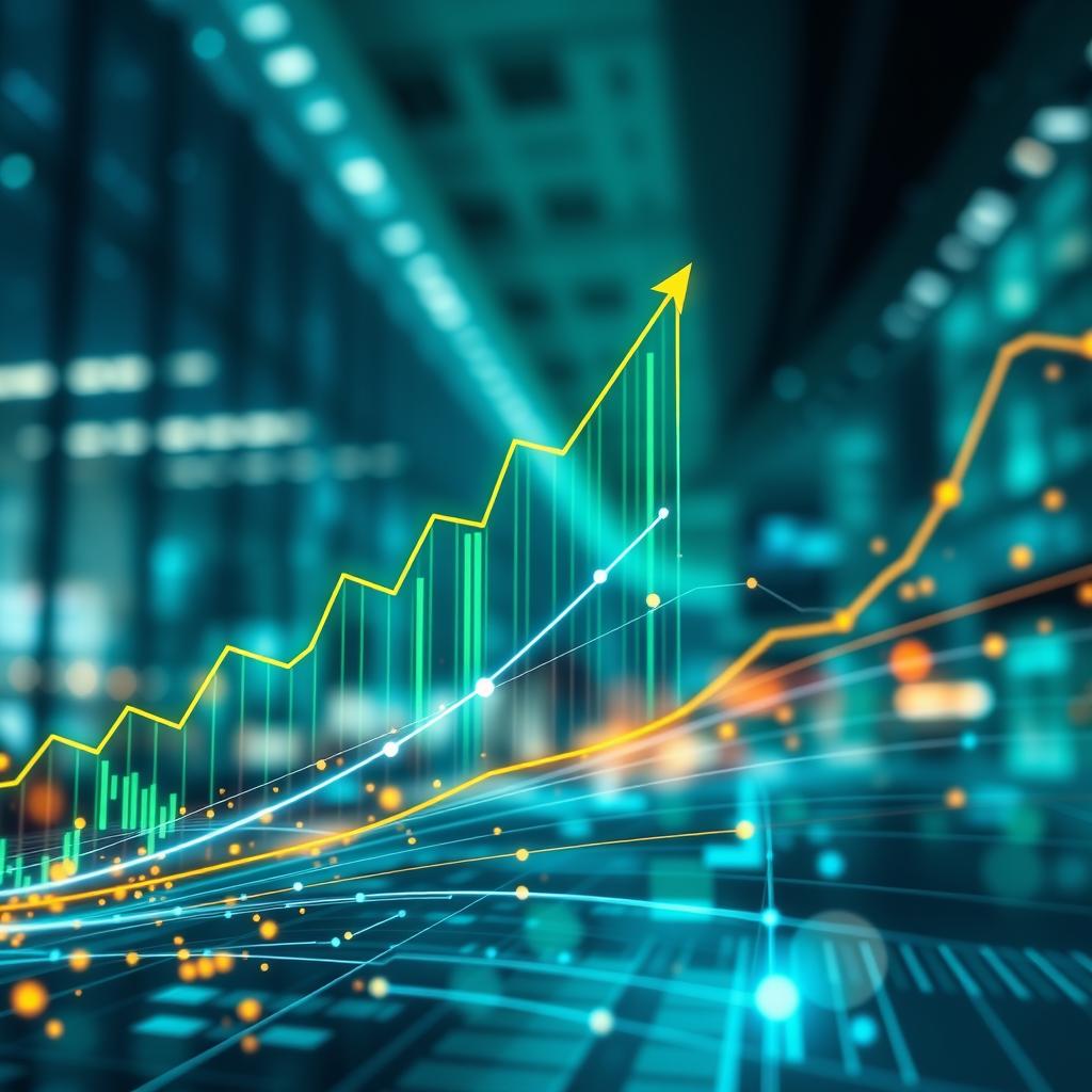 image Gráfico de tendências econômicas de 2023 impactando negócios