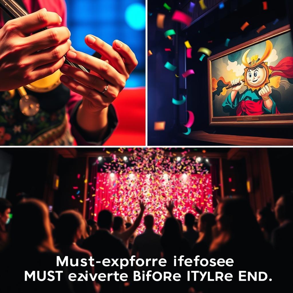 Grupo de pessoas em trajes tradicionais participando de um festival folclórico vibrante.