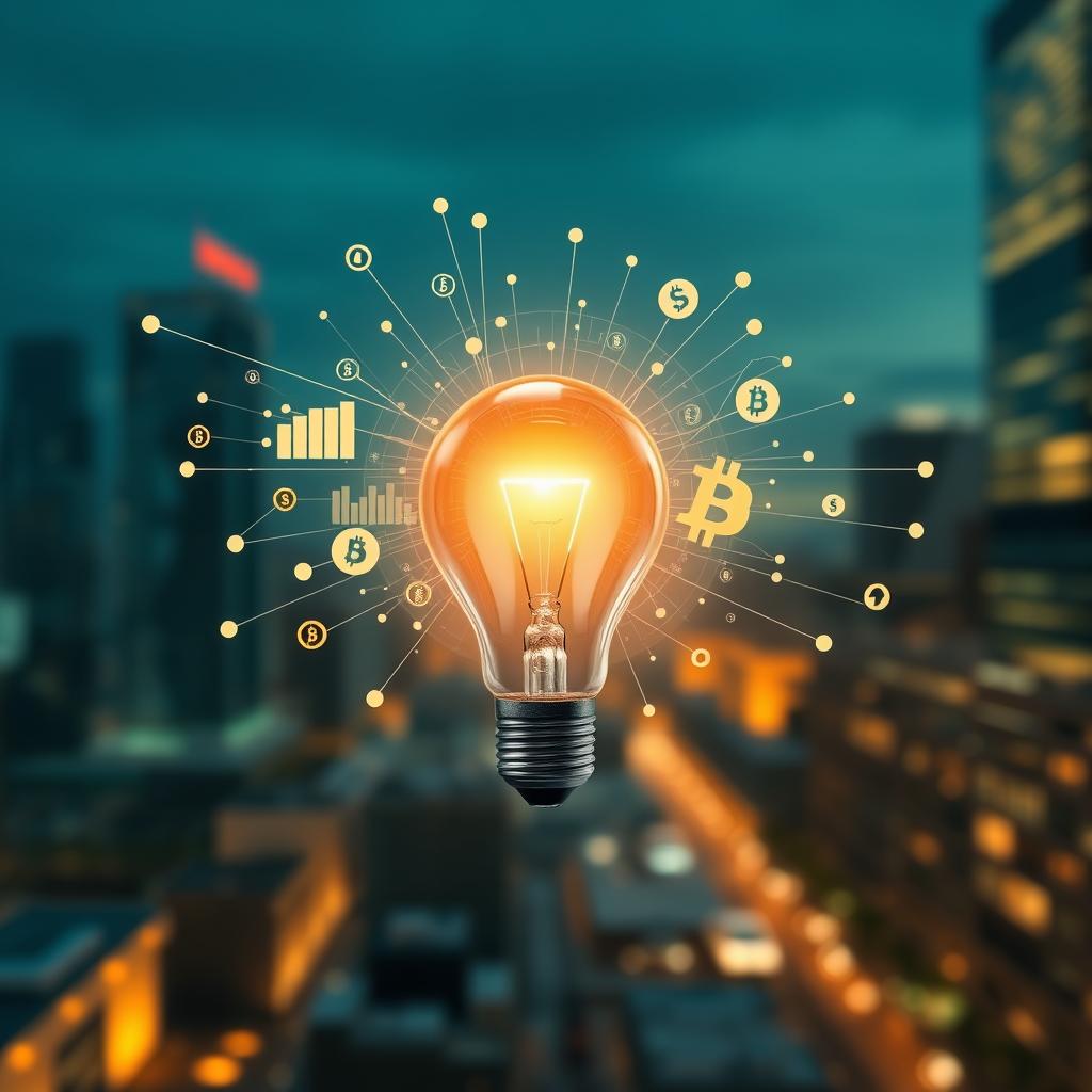 image Ilustração sobre economia