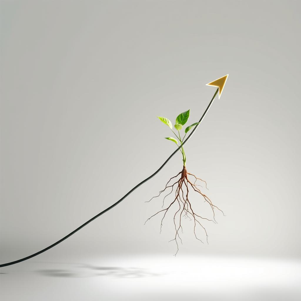 Gráficos de crescimento em um tablet, simbolizando monitoramento de indicadores e planejamento financeiro