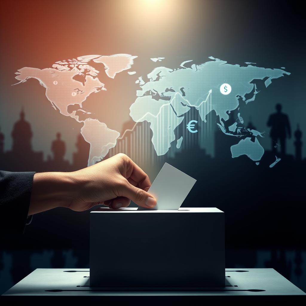 Pessoas observando telas de mercado de ações com setas de alta e baixa.