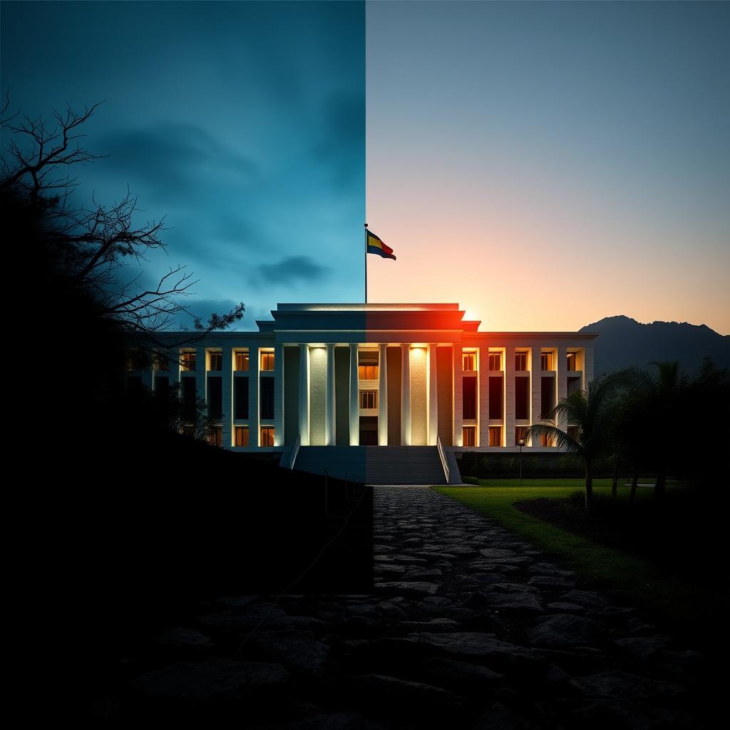 Mapa político de Roraima com destaque para municípios e fronteiras.