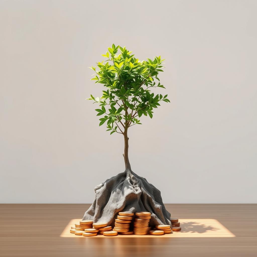 Representação visual de uma carteira de investimentos diversificada, mostrando diferentes classes de ativos.