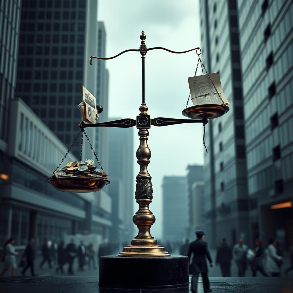 image Símbolo da Justiça, balança e martelo