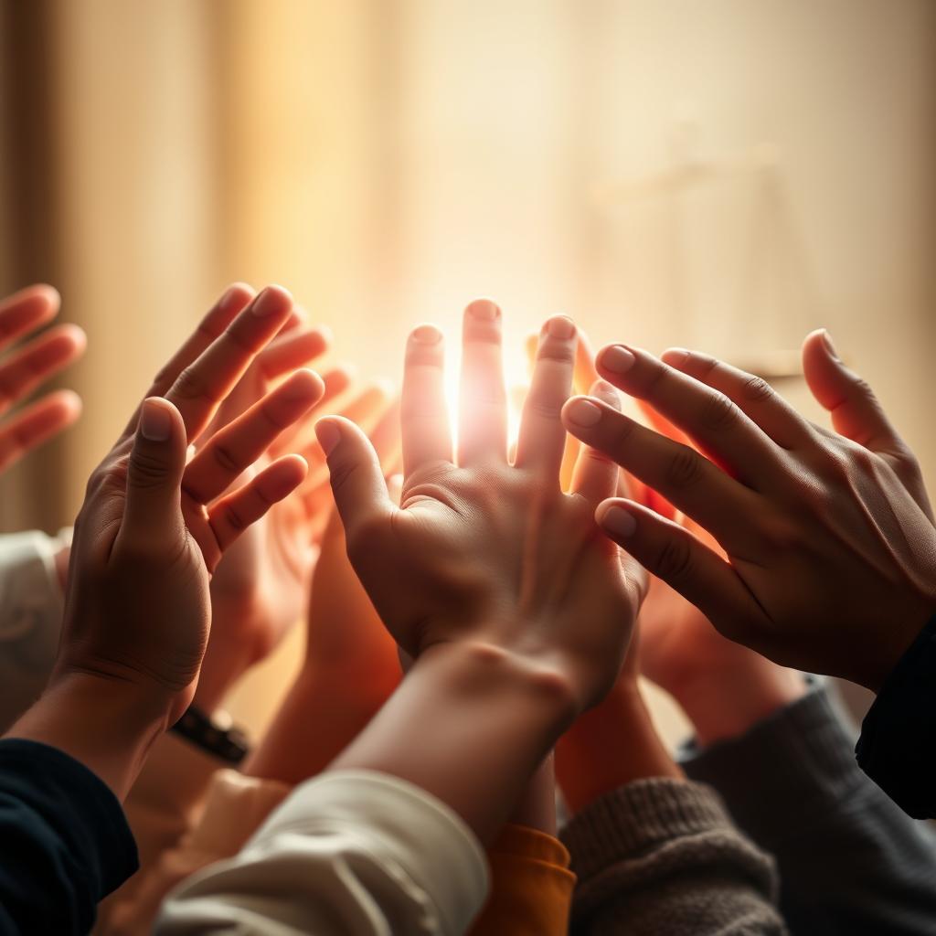 Pessoas diversas reunidas em círculo, simbolizando comunidade e acesso