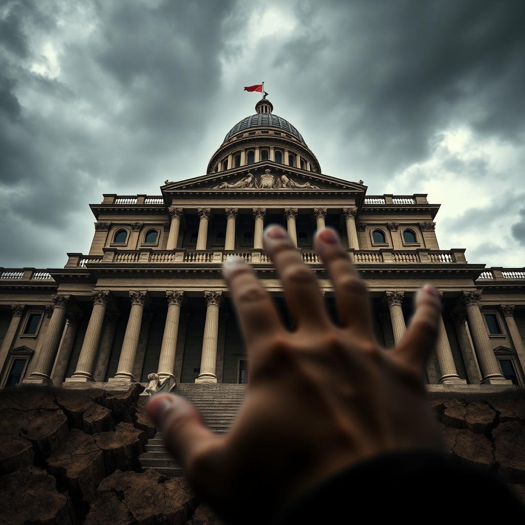 image Símbolo da justiça equilibrando balanças sobre uma pilha de documentos, representando a responsabilização na esfera pública.