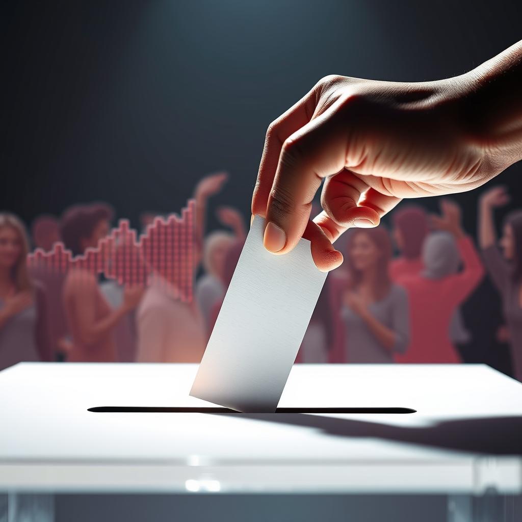 image Análise de dados eleitorais e sociais em gráficos coloridos