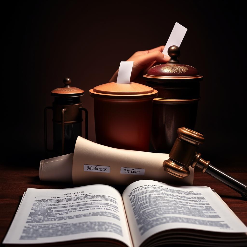 image Pessoas estudando documentos sobre legislação eleitoral.